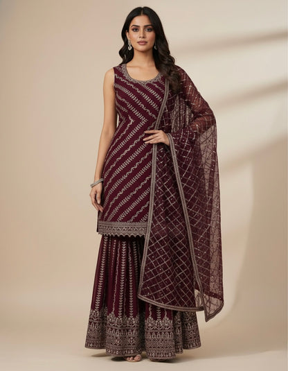 Beautiful designer sharara suit