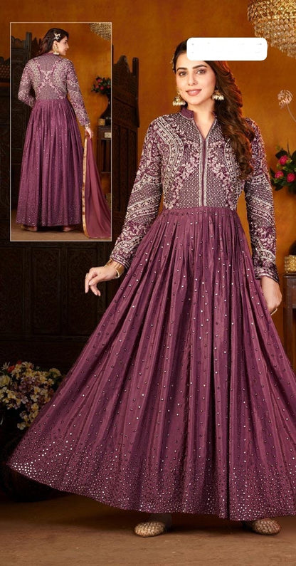 Beautiful designer anarkali style gown