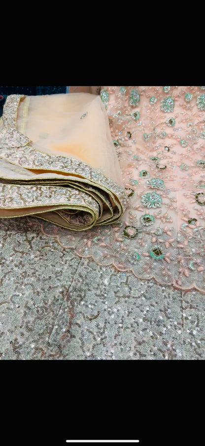 Beautiful designer fully embroidery lengha choli