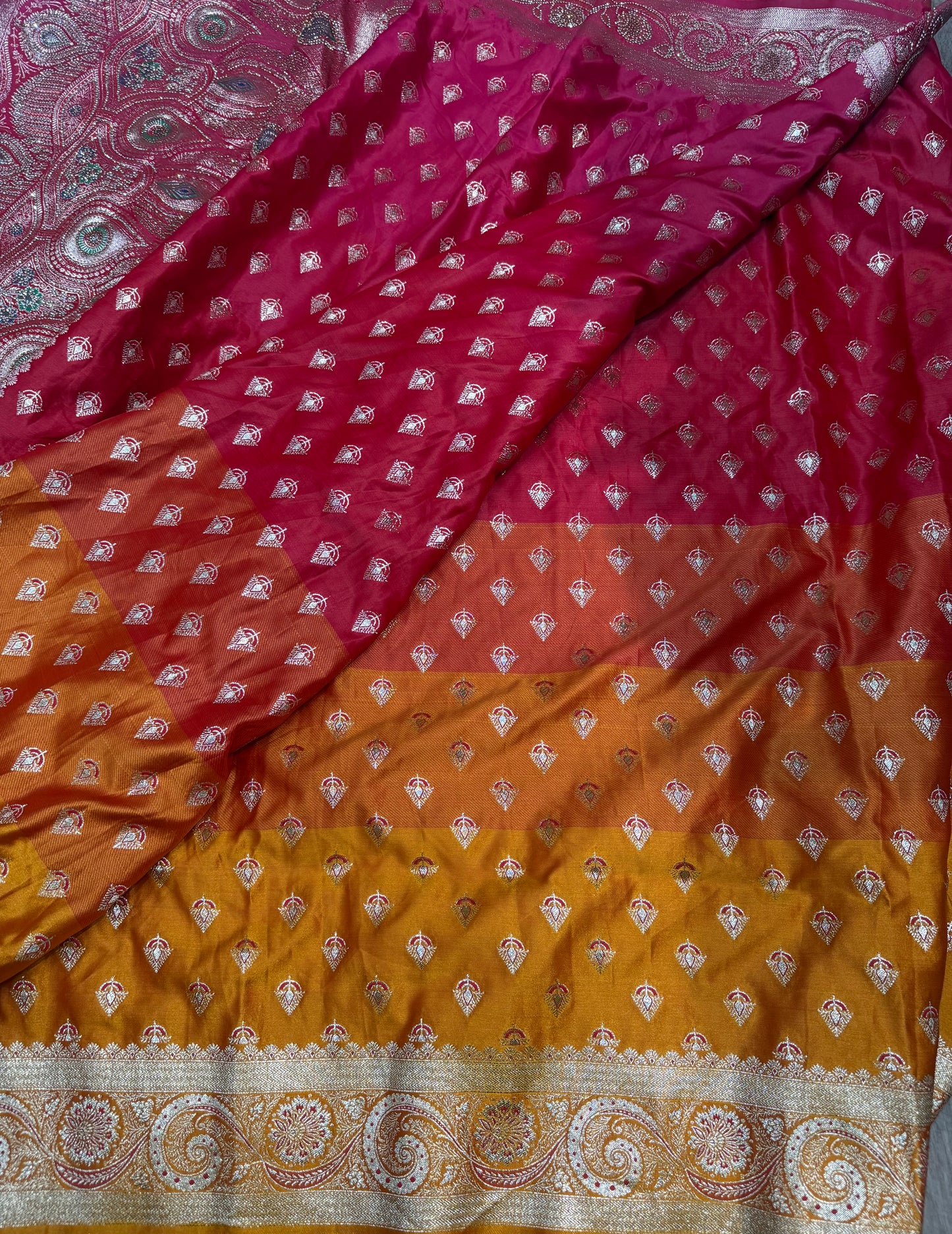 Beautiful designer pure silk saree