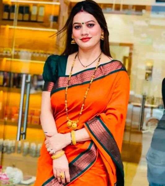 Beautiful designer cotton silk saree