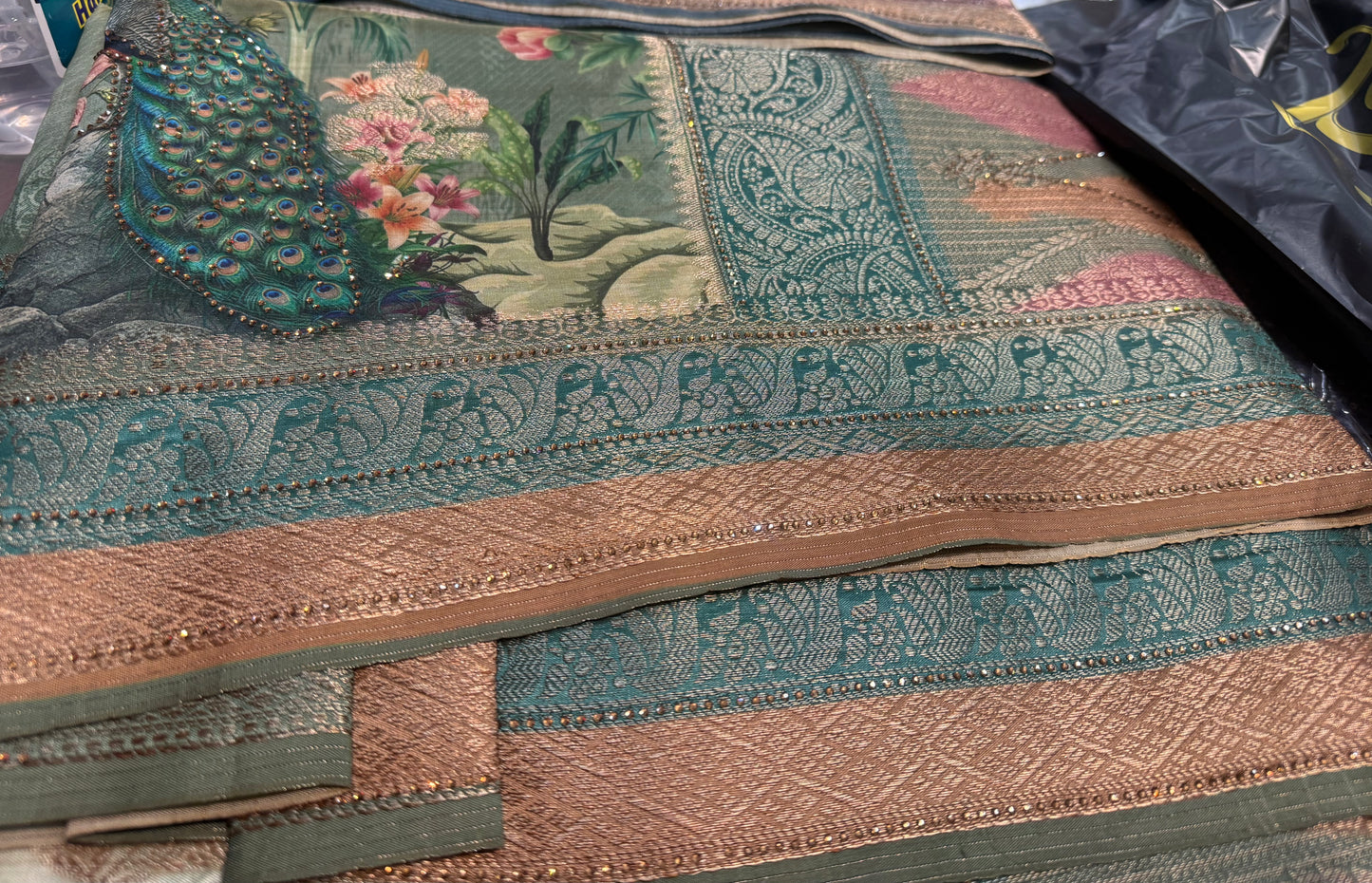 Beautiful designer pure silk saree