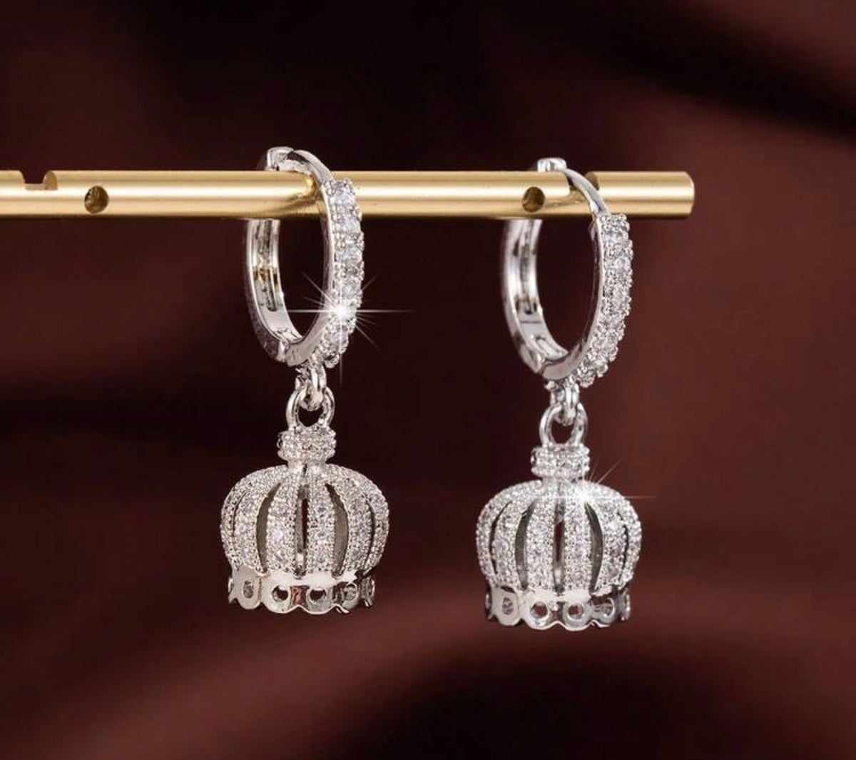 Beautiful designer small American Daimond jhumki