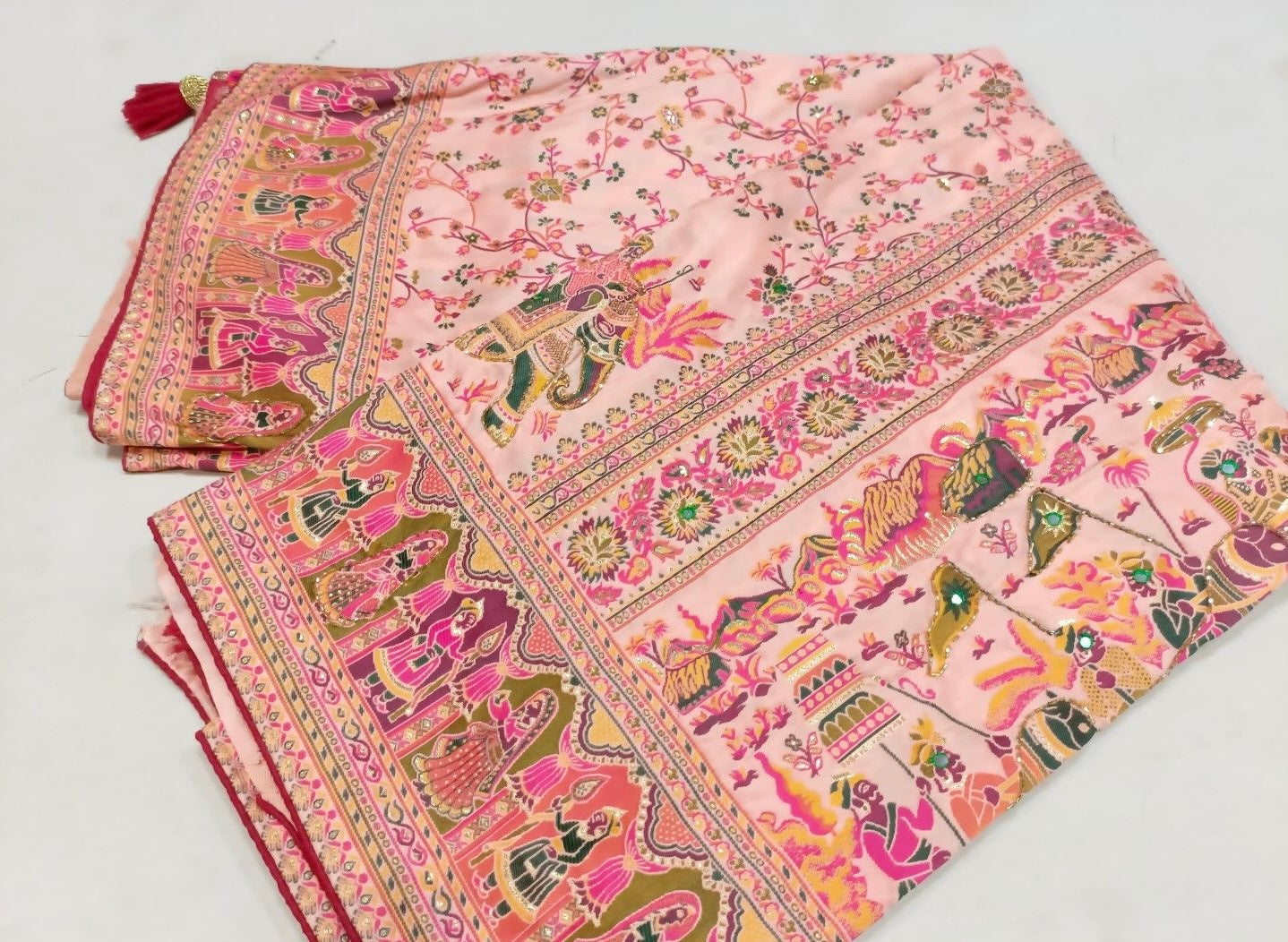 Beautiful designer pure silk saree