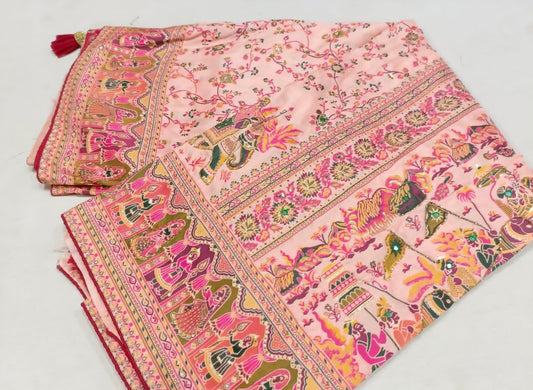 Beautiful designer pure silk saree