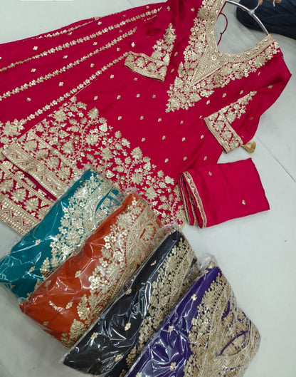 Beautiful designer plazo suit