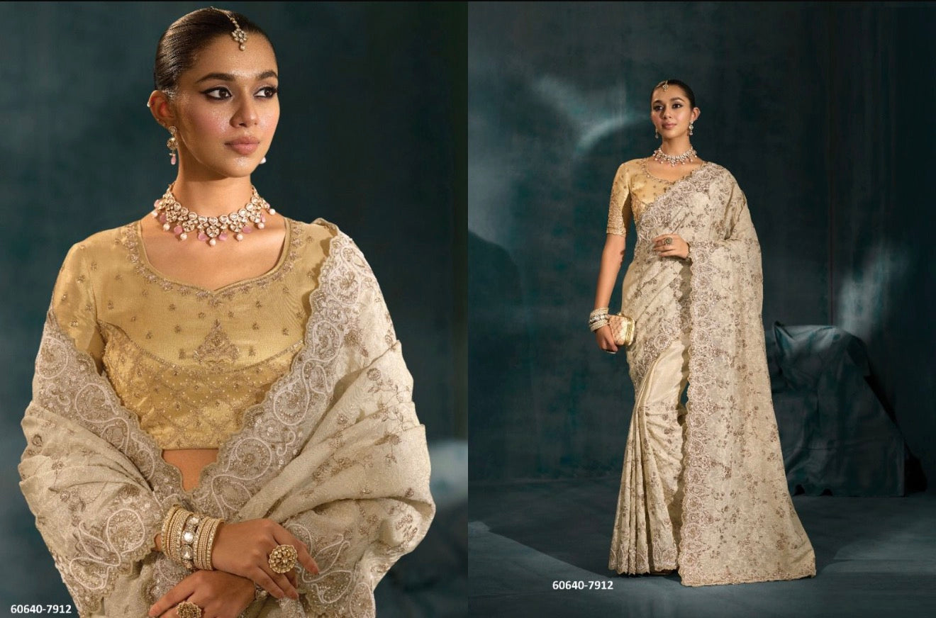 Beautiful designer silk saree