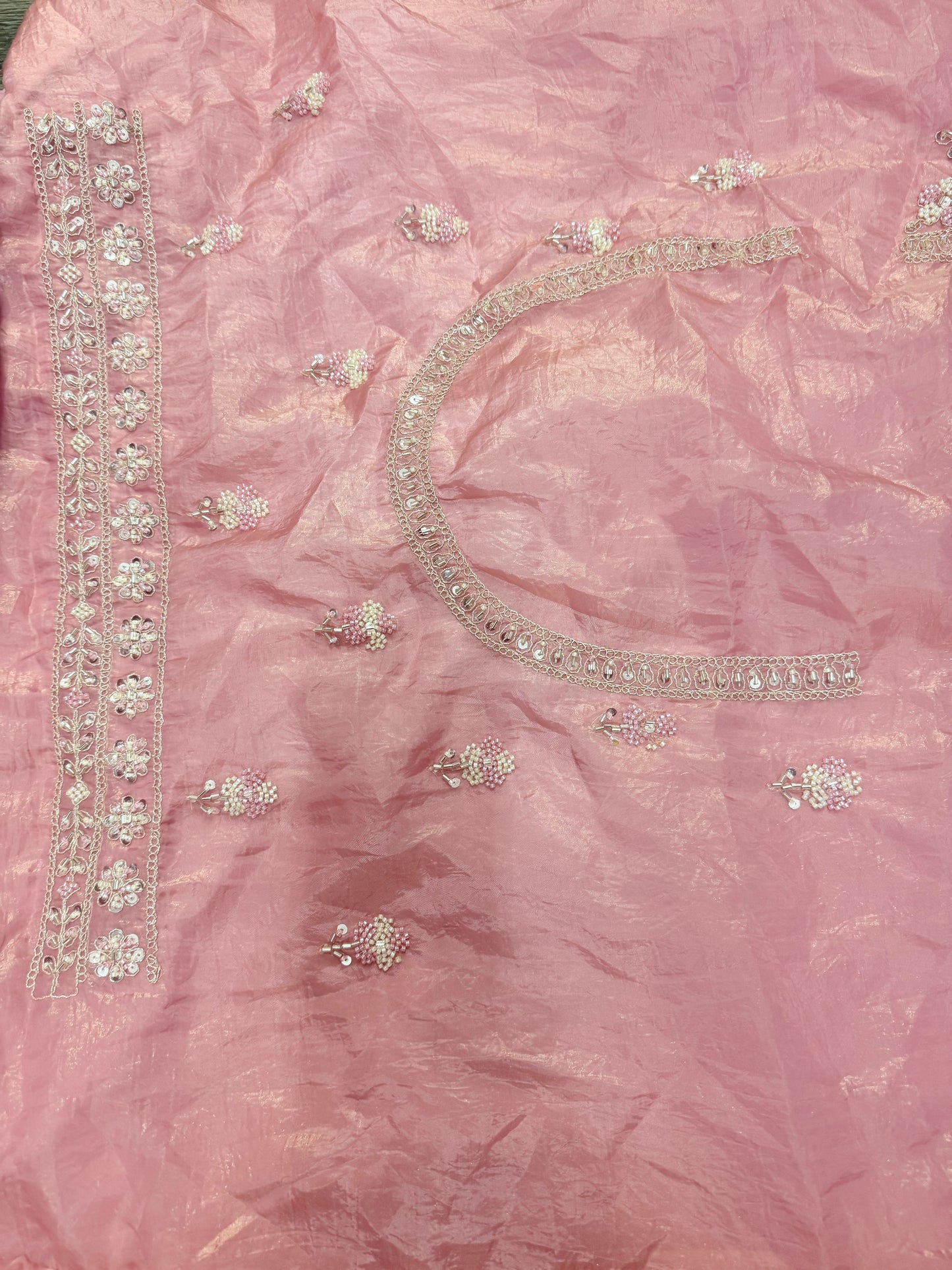 Beautiful designer semi stitched fully embroidery lengha