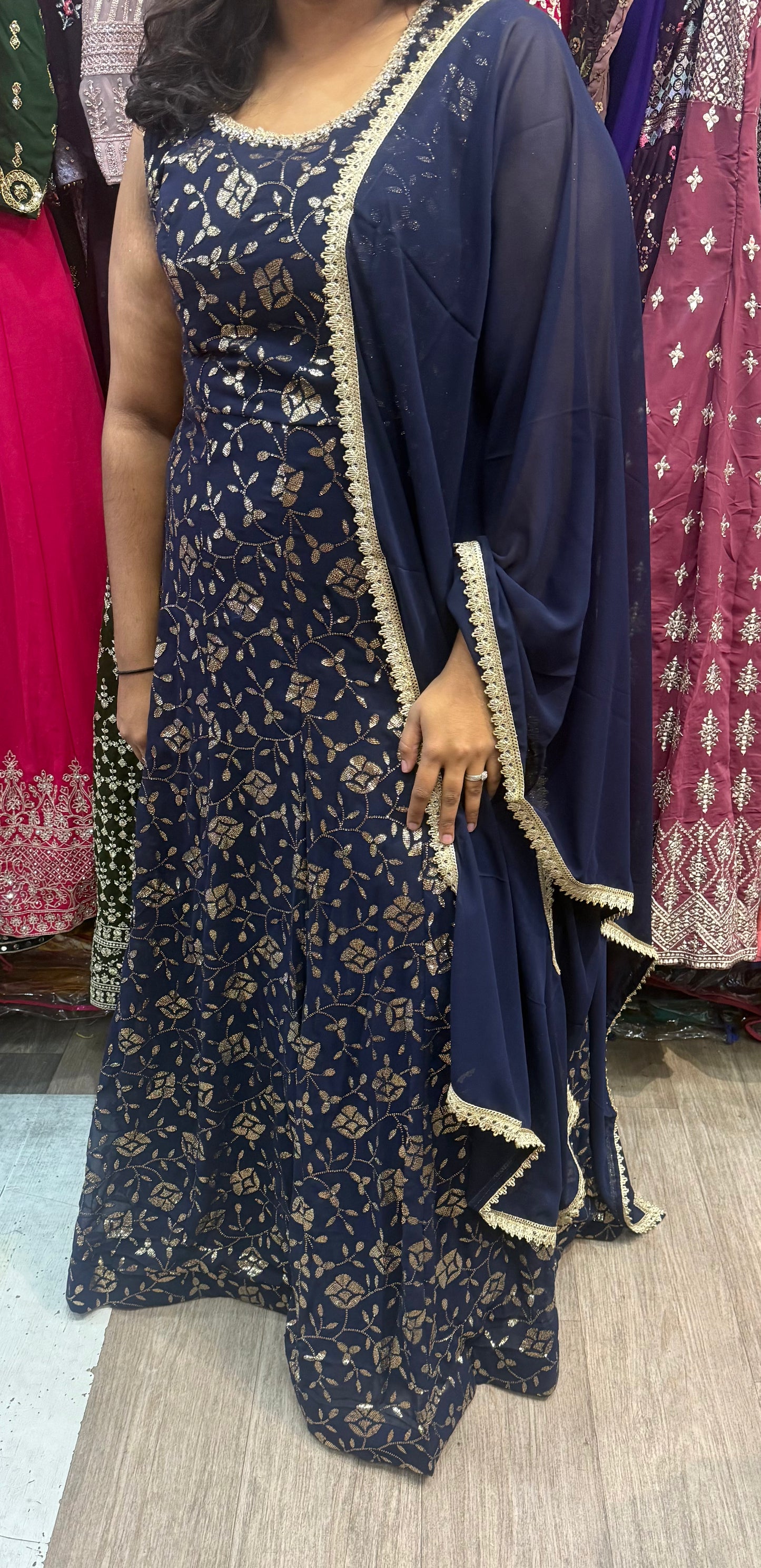Beautiful designer anarkali style gown