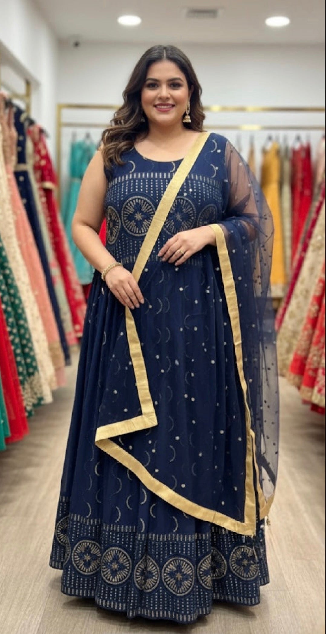 Beautiful designer anarkali gown