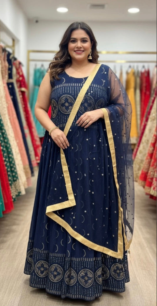 Beautiful designer anarkali gown