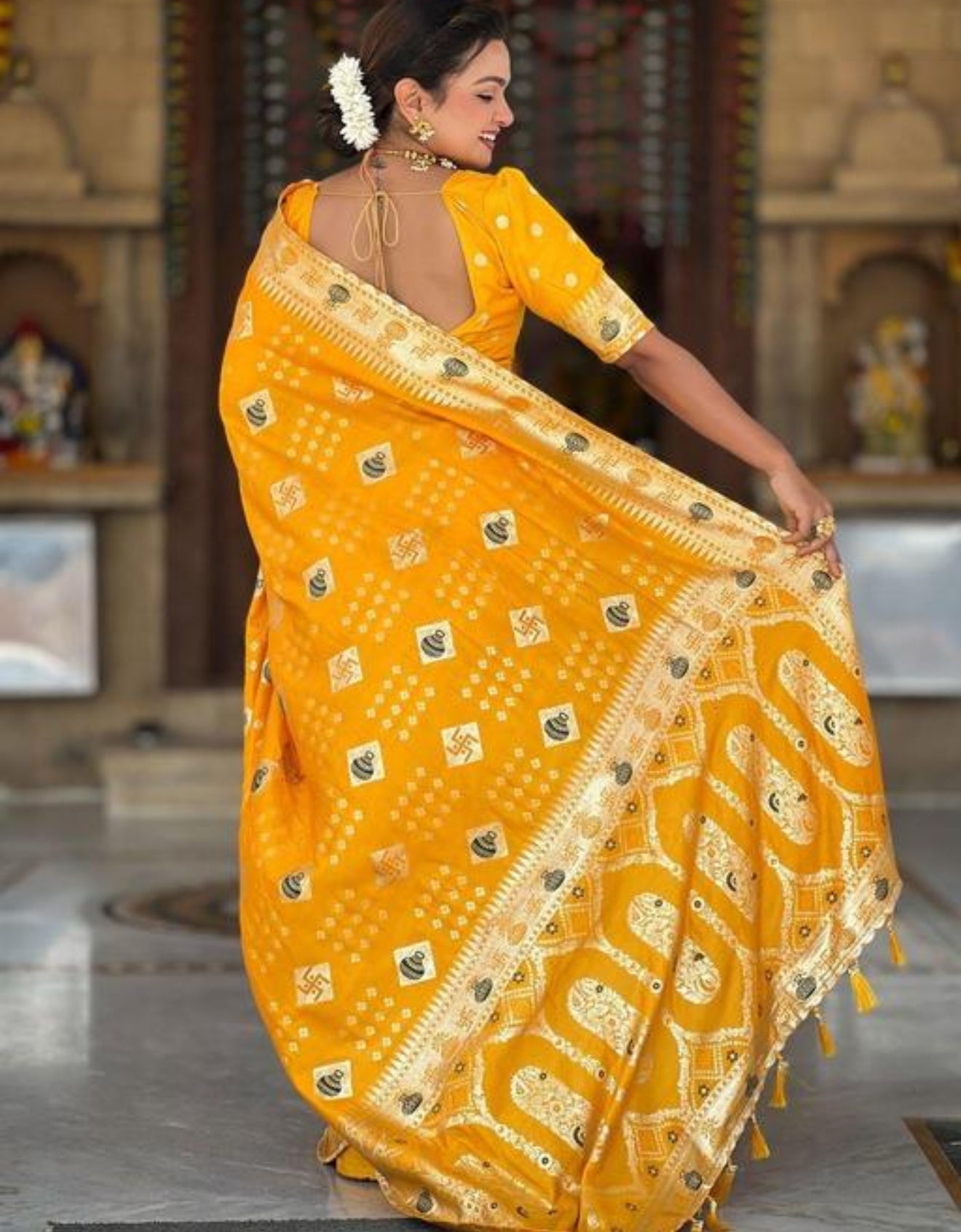 Beautiful designer silk saree