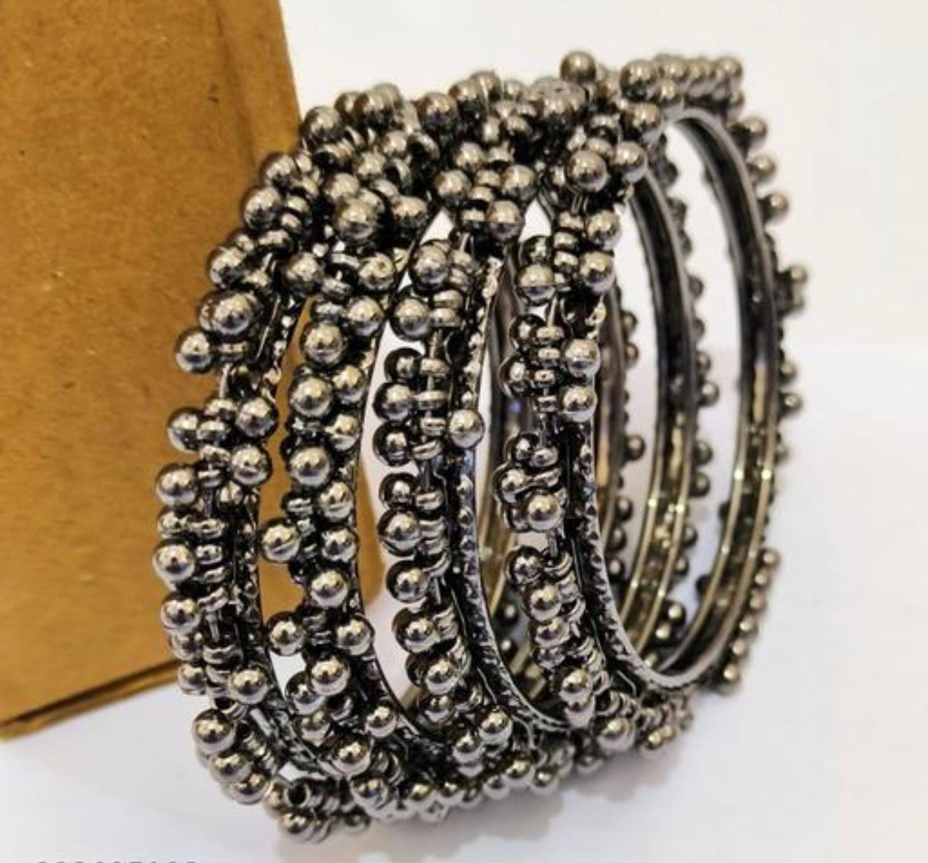 Beautiful designer gungroo bangles set