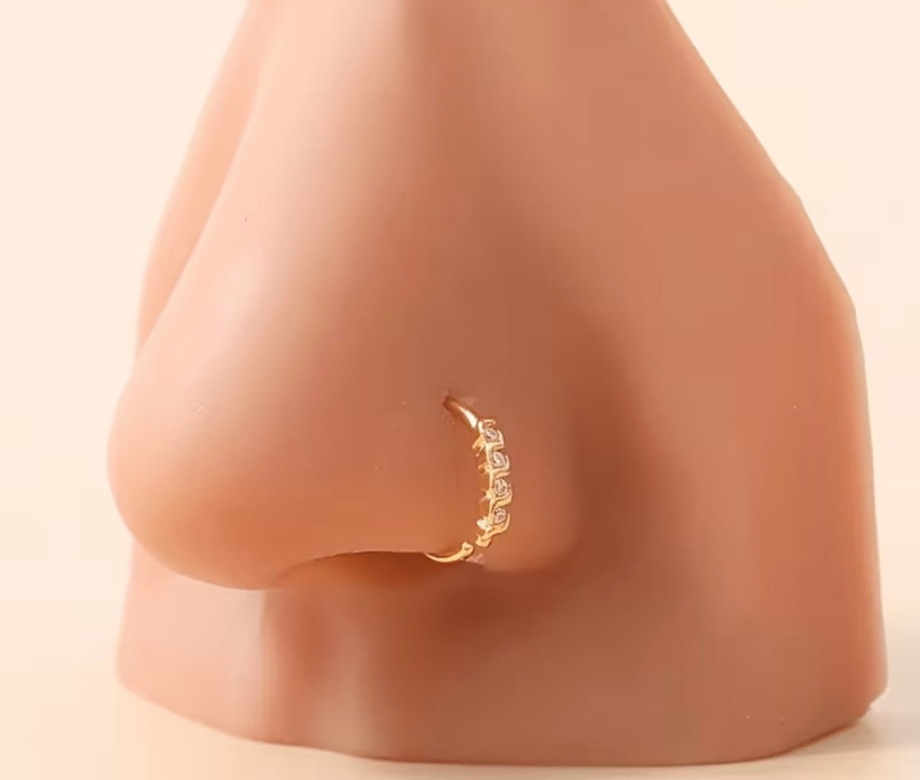 Beautiful designer stone nose ring
