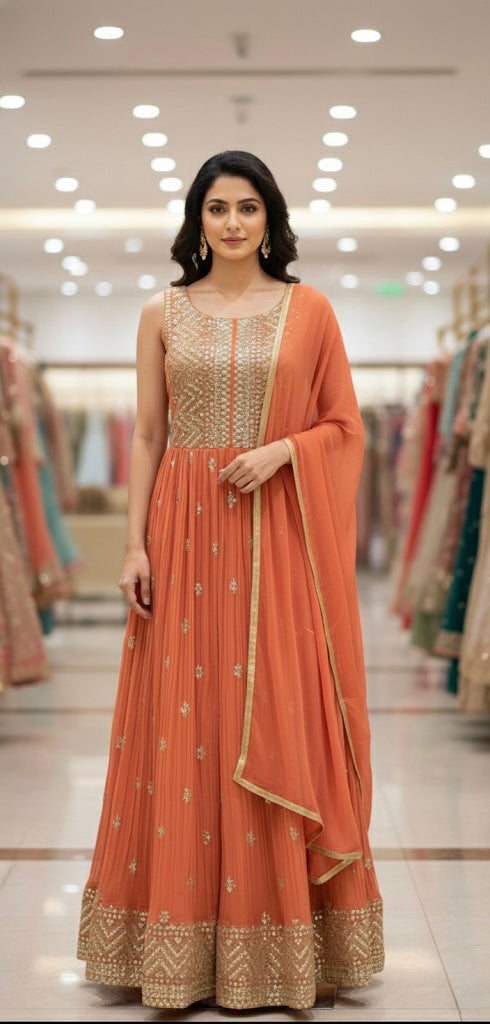 Beautiful designer anarkali suit