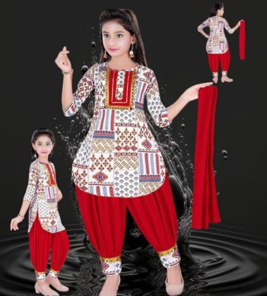 Beautiful designer punjabi patiala suit for kids
