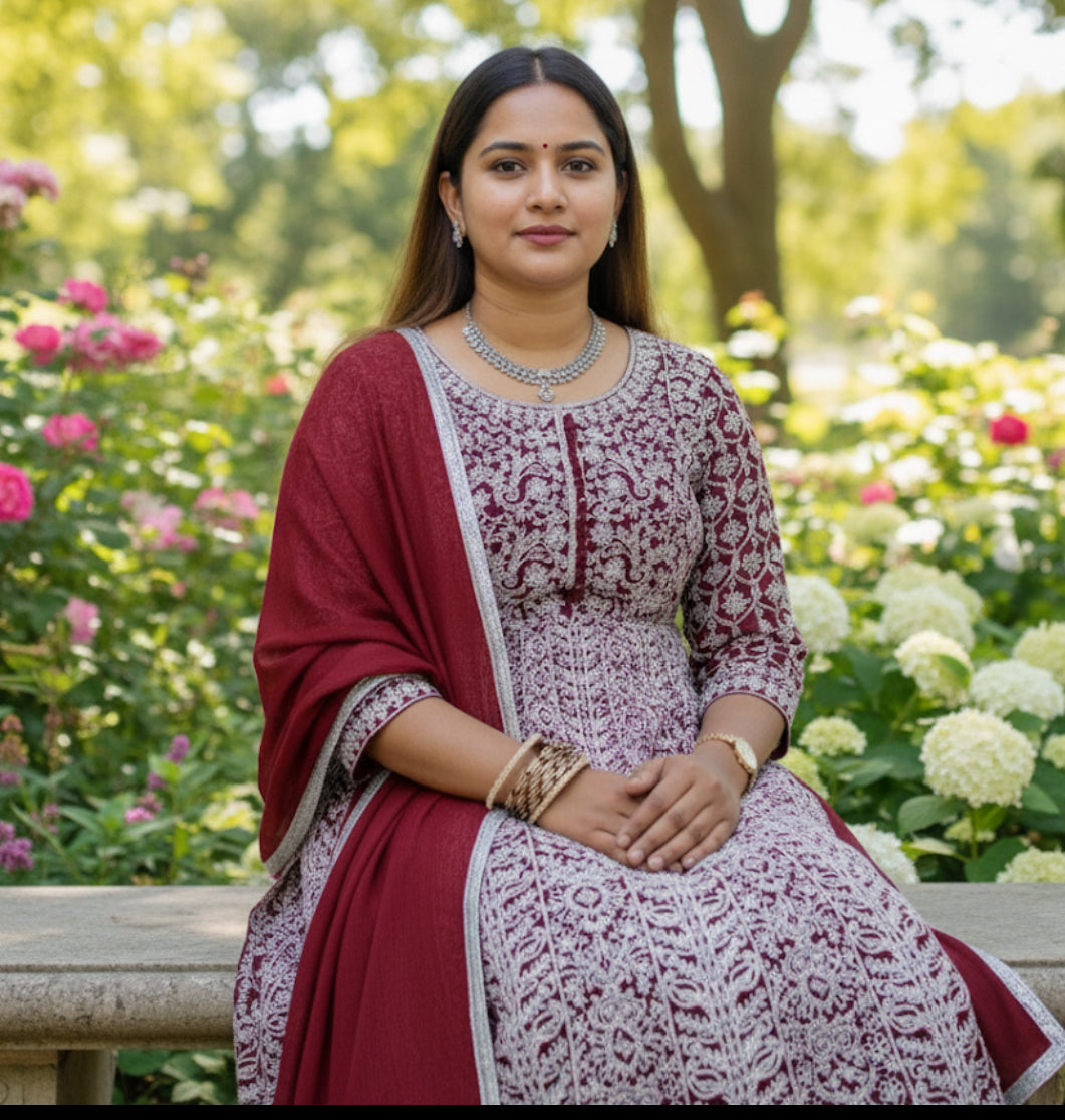 Beautiful designer anarkali style gown