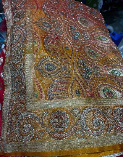 Beautiful designer pure silk saree