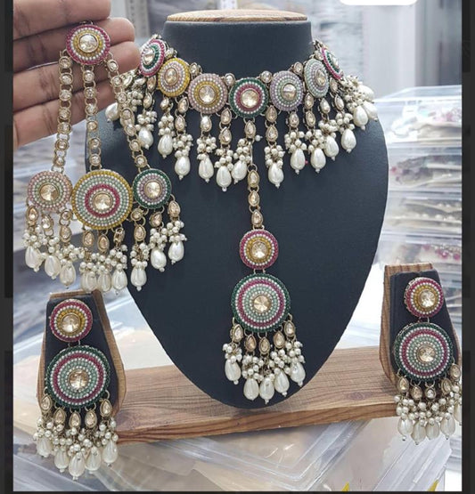 Beautiful designer necklace set