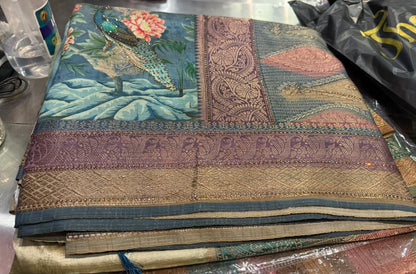 Beautiful designer pure silk saree