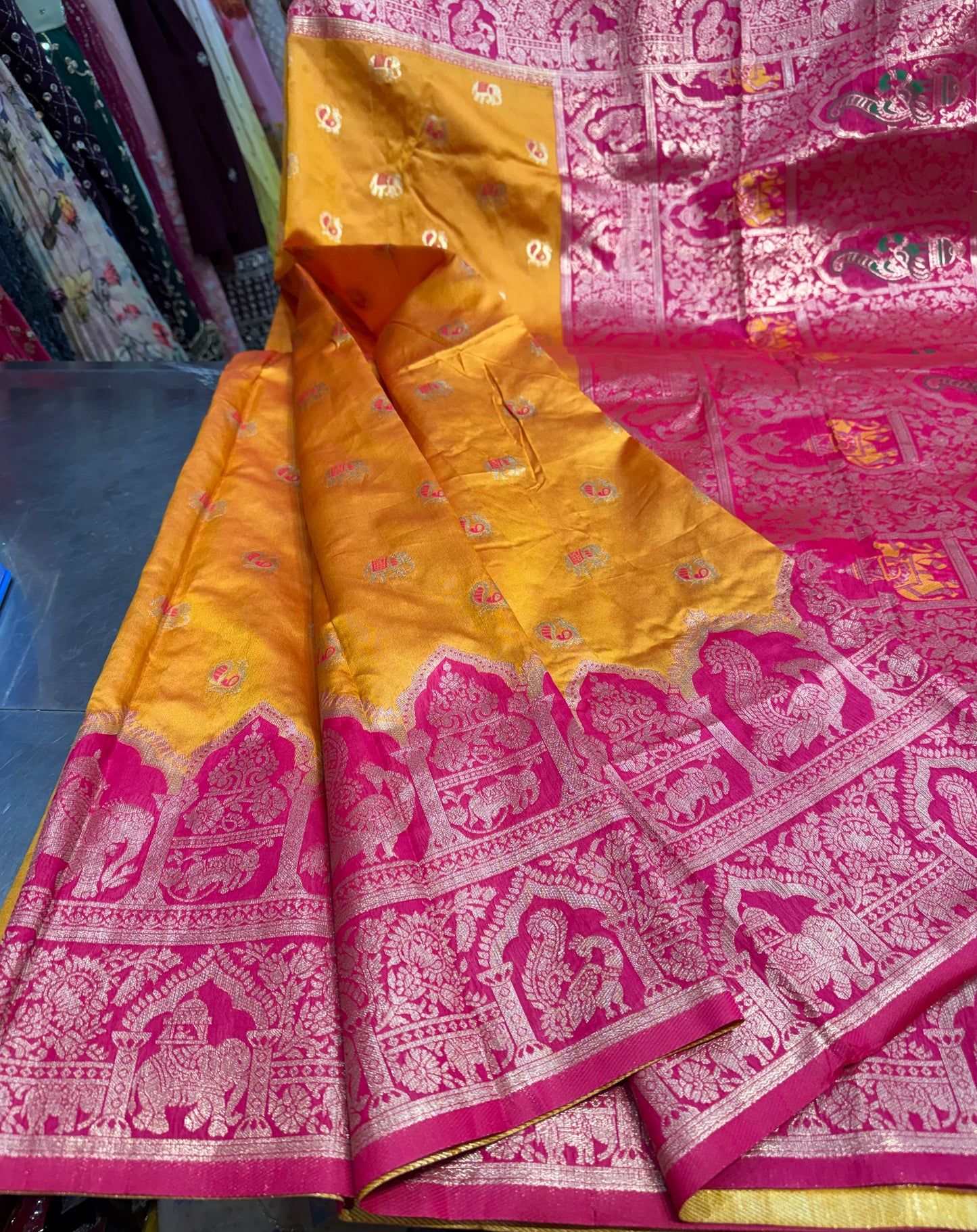Beautiful designer silk saree