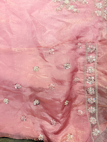 Beautiful designer semi stitched fully embroidery lengha