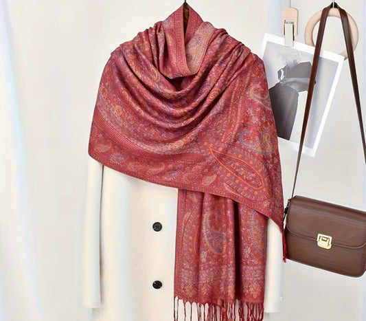 Beautiful designer woolen stroll/shawl