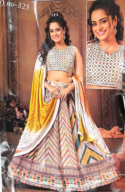 Beautiful designer lengha choli suit