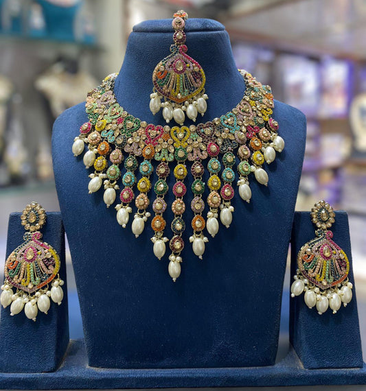 Beautiful designer necklace set