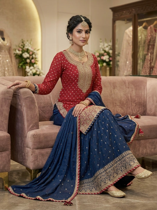 Beautiful designer sharara suit