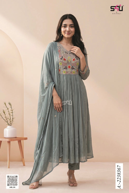 Beautiful designer indowestern anarkali suit