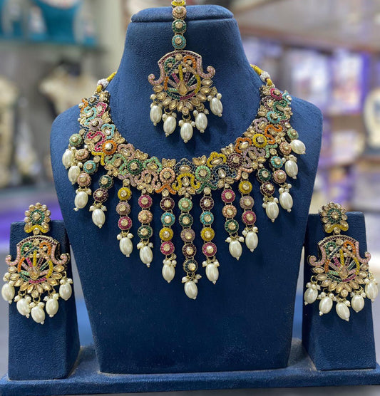 Beautiful designer necklace set