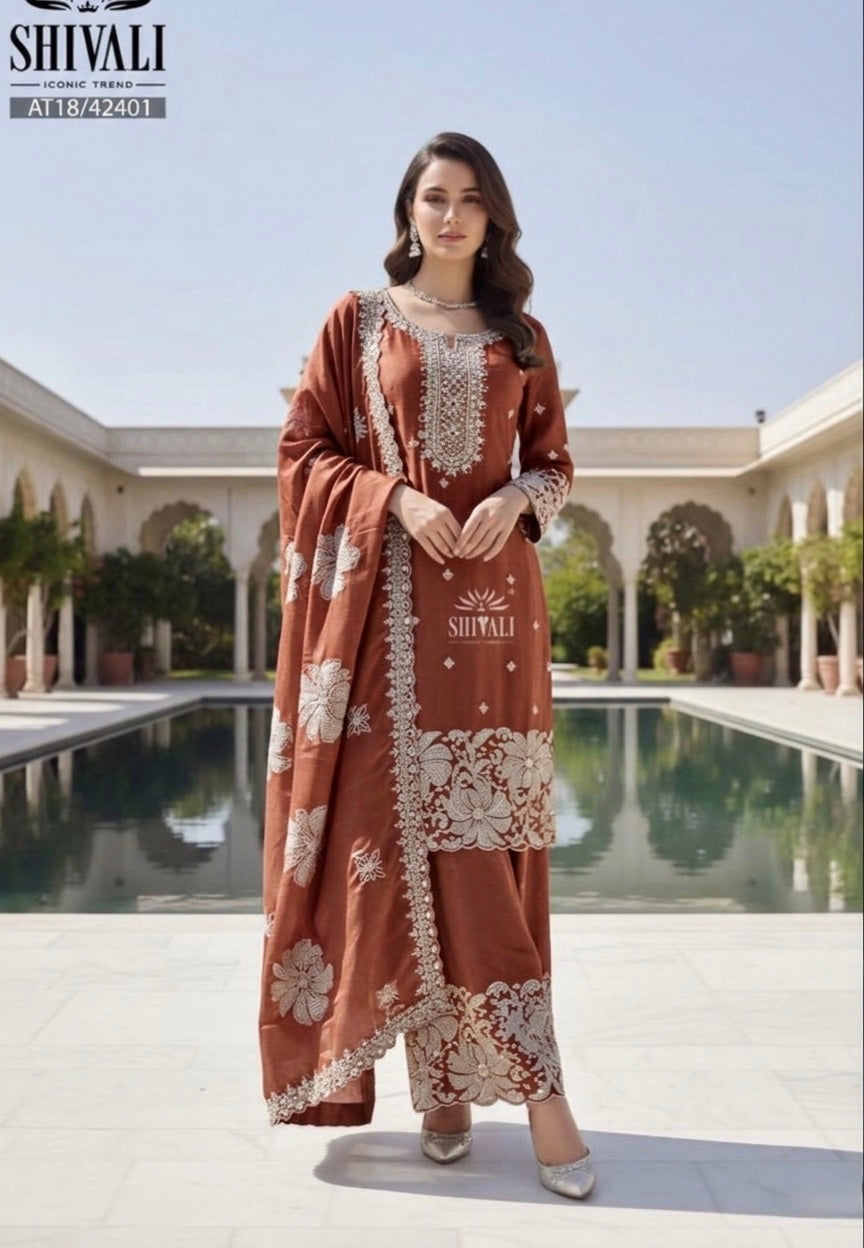 Beautiful designer plazo suit
