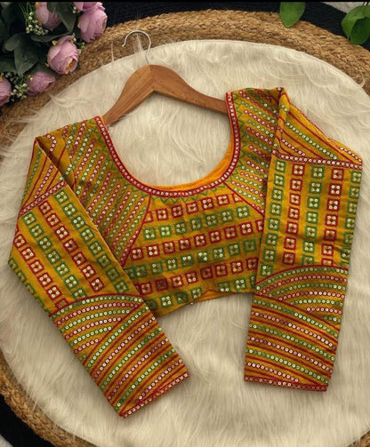 Beautiful designer saree with readymade blouse