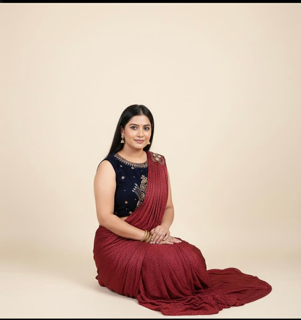 Beautiful designer readymade saree