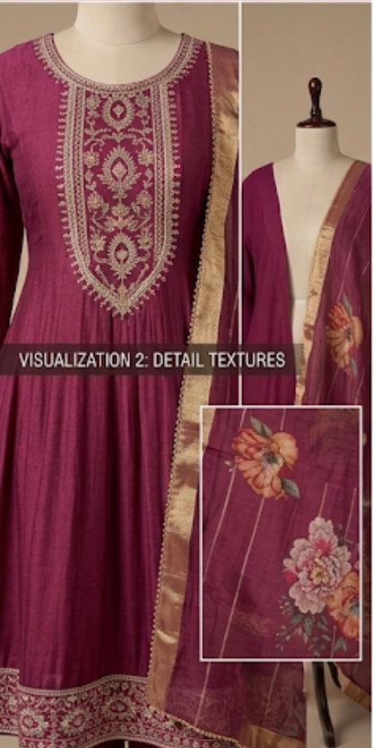 Beautiful designer anarkali suit