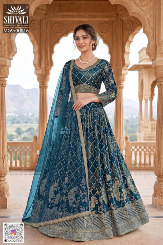Beautiful designer silk lengha choli