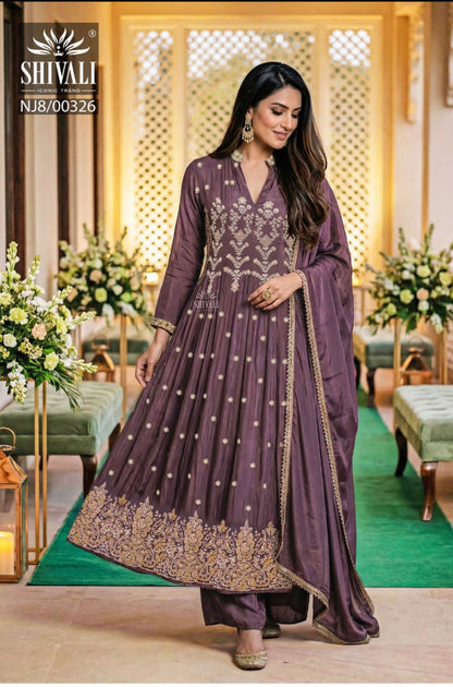 Beautiful designer Anarkali plazo suit