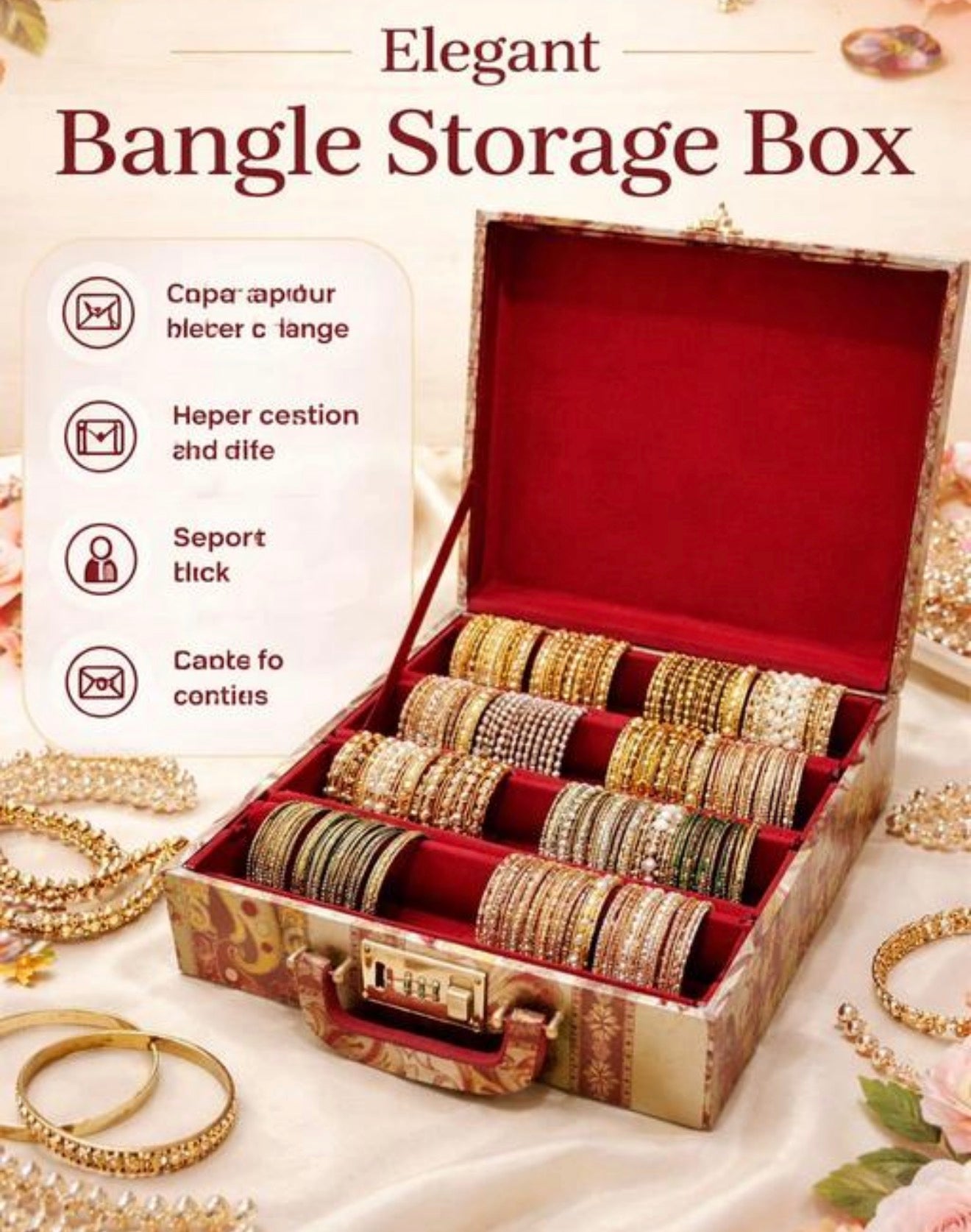 Beautiful designer bangle box