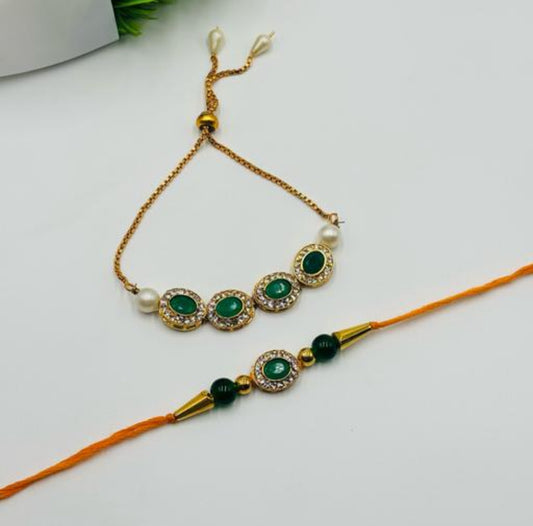 Beautiful designer Bhaiya Bhabhi Rakhi