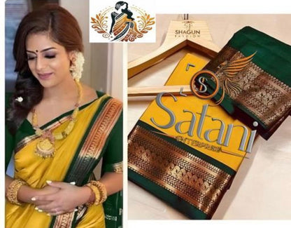 Beautiful designer cotton silk saree