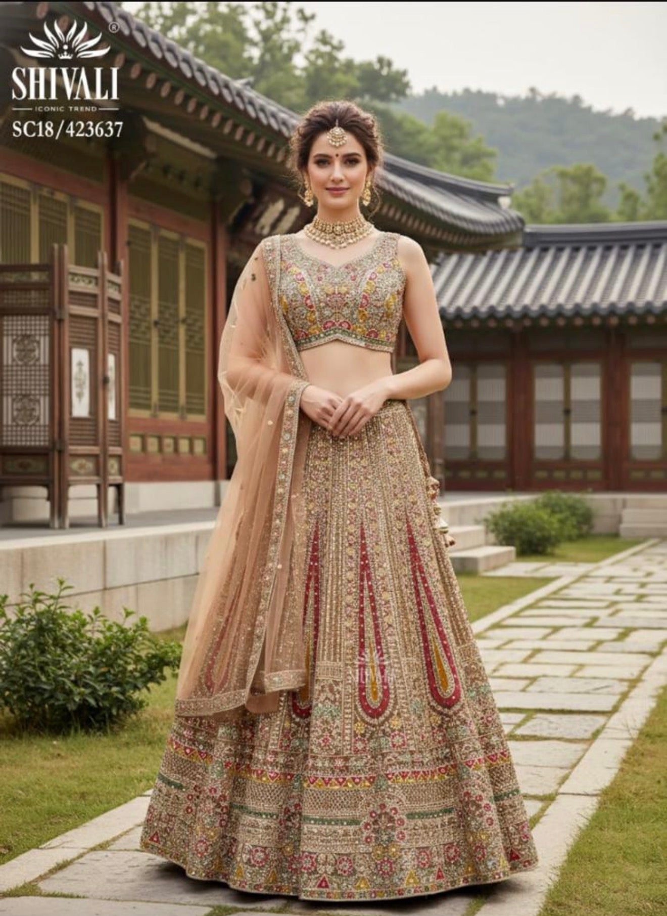 Beautiful designer lengha choli suit
