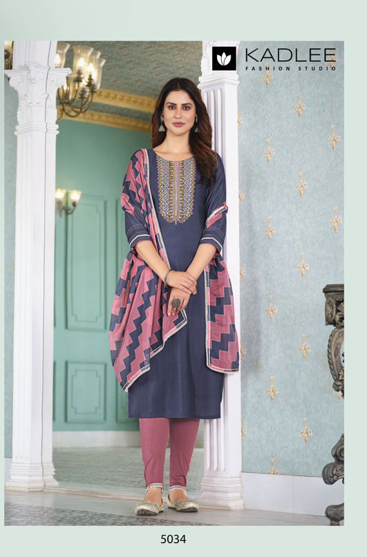Beautiful designer Kurti with pants with duppatta