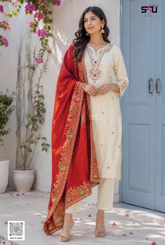 Beautiful designer Pakistani style suit