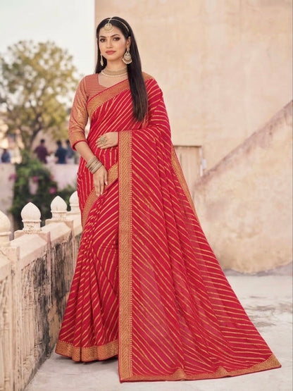 Beautiful designer silk saree
