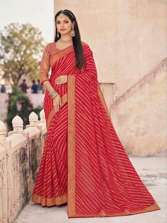 Beautiful designer silk saree