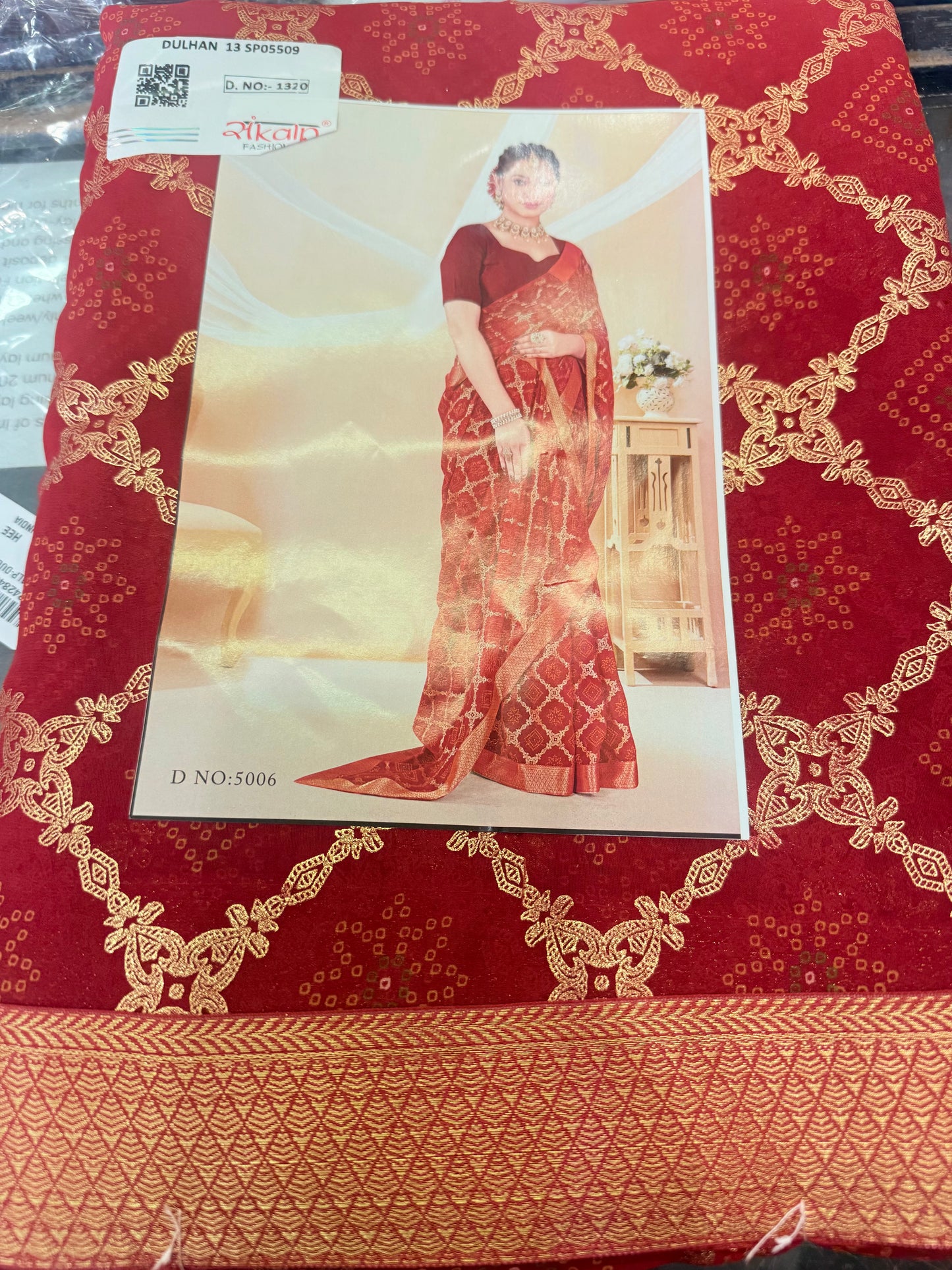 Beautiful designer bandhani saree