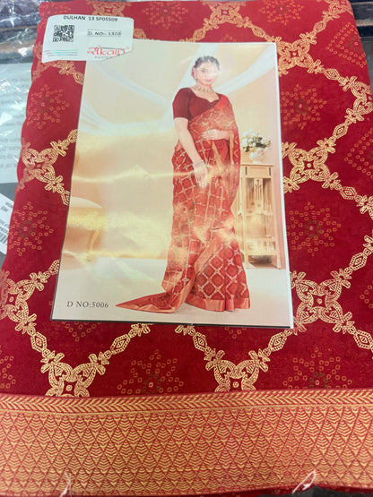 Beautiful designer bandhani saree
