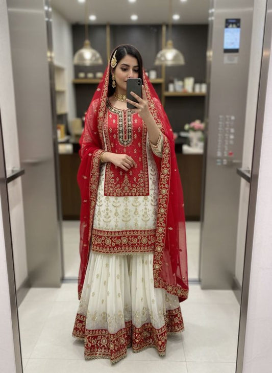 Beautiful designer sharara suit