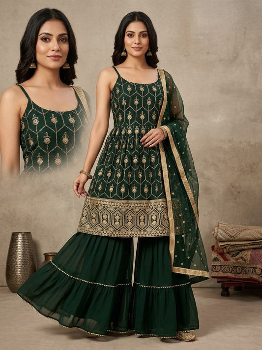 Beautiful designer sharara suit